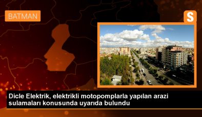 Dicle Elektrik: Elektrikli Motopomplar Yer Altı Sularının Tükenmesine Neden Oluyor