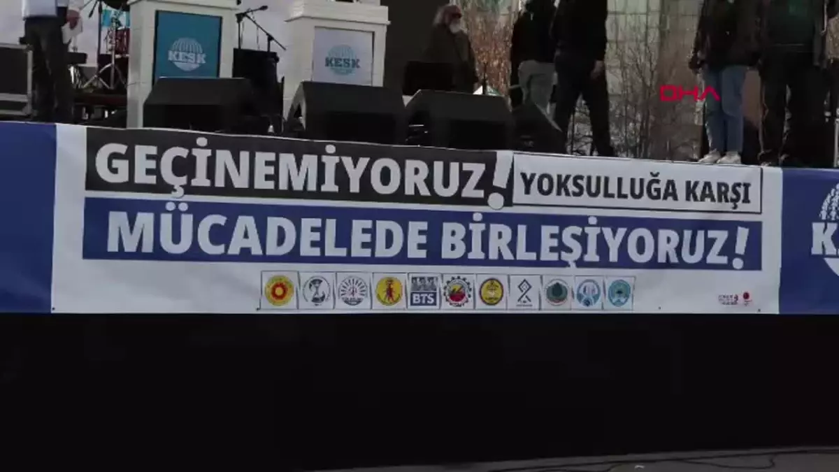 Kamu Çalışanlarından Hayat Pahalılığına Karşı Miting